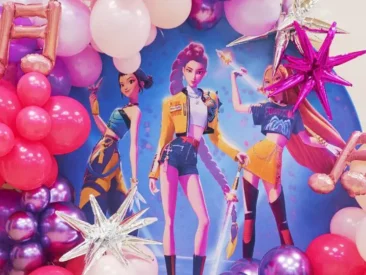 ukrashenie sharami detskogo prazdnika