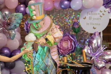 seifenblasen show für Kinderparty und Kinderanimation in Wien