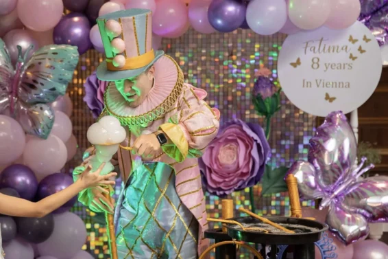 seifenblasen show für Kinderparty und Kinderanimation in Wien